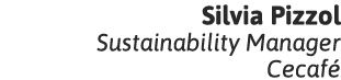 Silvia Pizzol Sustainability Manager Cecafé